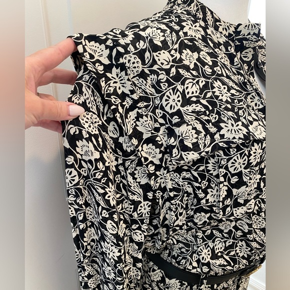 NWOT REISS Micah Printed Long-Sleeve Midi  Dress - Picture 11 of 15